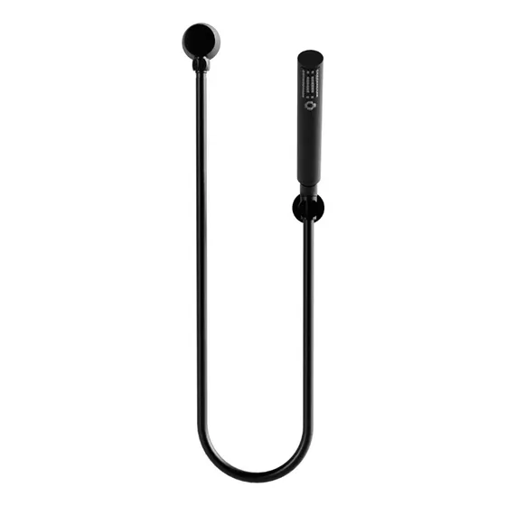 Regadera De Ducha Helvex Rm-30-eb Rm-30-eb Redonda Color Negro Mate