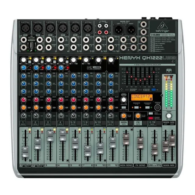 Consola Behringer QX1222USB Xenyx de mezcla 220V