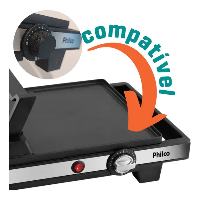 Botão Compatível Philco Grill 3 Em 1 Press Pgr02p (2 Pç.)