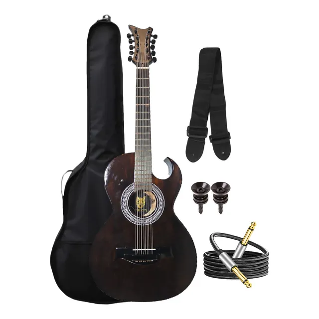 Bajo Quinto Electroacústico Cedro Color Tabaco Accesorios Acabado del cuerpo Barnizado Cantidad de cuerdas 10 Orientación de la mano Diestro