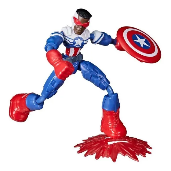 Avengers Capitan America Bend And Flex - Hasbro Sam Wilson