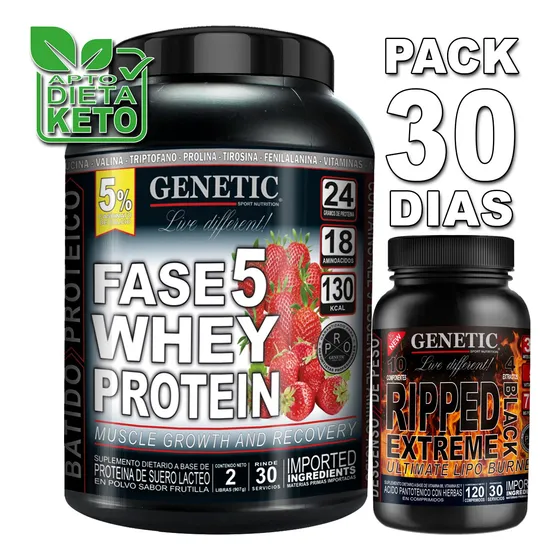 F5 Whey Protein Ripped Genetic Crecimiento Muscular Definido