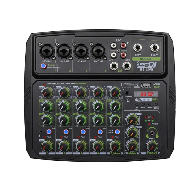Mixer Interfaz Prodj B6l Consola Analog Prodj B6l Grabacion 