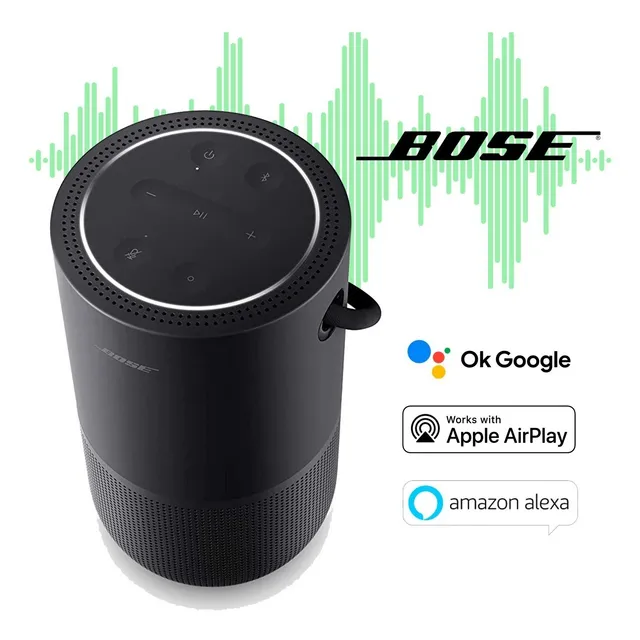 Parlante Bose Portátil Portable Smart Speaker portátil con bluetooth y wifi waterproof negro 220V