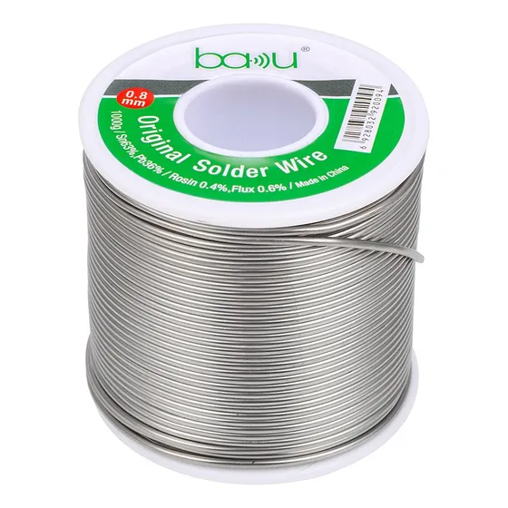 Rollo Alambre De Estaño Baku 0.8mm 63/37 1kg Soldar Cautin