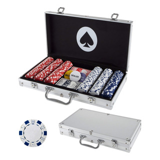 Juego De Fichas De Póquer De Casino, 300 Piezas Juego De Fichas De Póquer De Casino, 300 Piezas