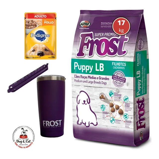Alimento Cachorro Frost Raza Gde. 17kg + Regalos + Envio