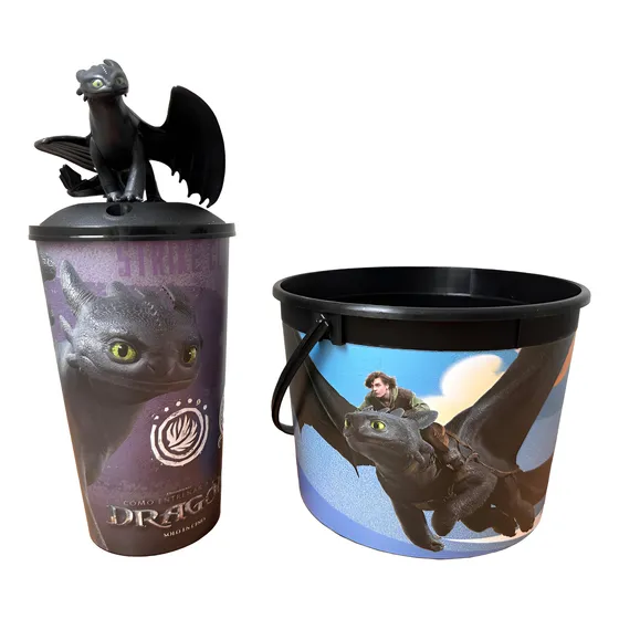 Vasos Chimuelo Como Entrenar A Tu Dragon Cinemex 2025 Vaso Negro / Palomera 2