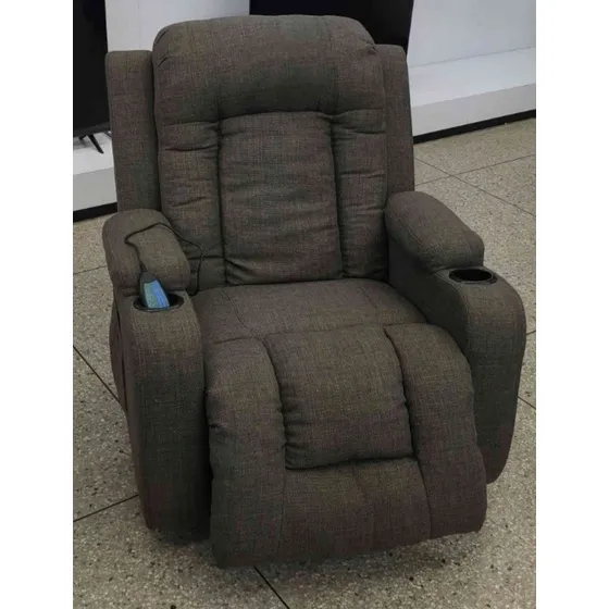 Poltrona Sillón Reclinable Eléctrico Tela Usb Portavasos