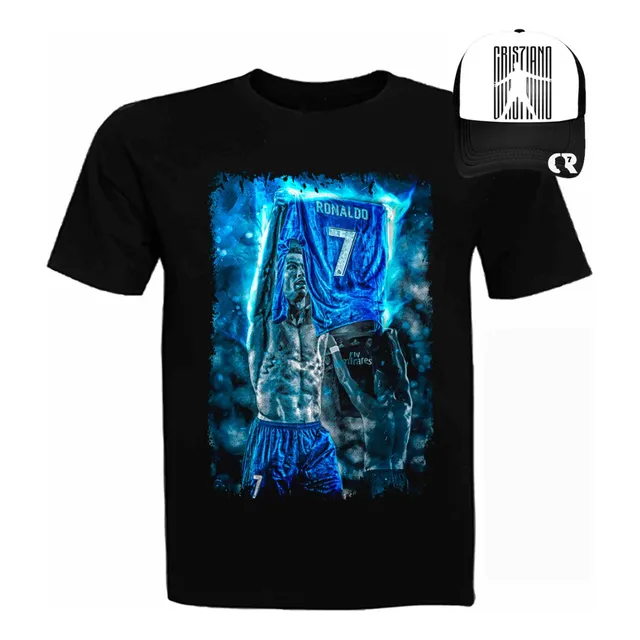 Polera Cristiano Ronaldo, Cr7 + Gorro, Pack, S1104