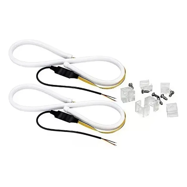 Barra Fita De Led Diurno Com Seta Drl Farol Mitsubishi Asx