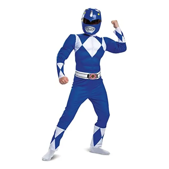 Disfraz De Ranger Azul Para Niños De Power Rangers