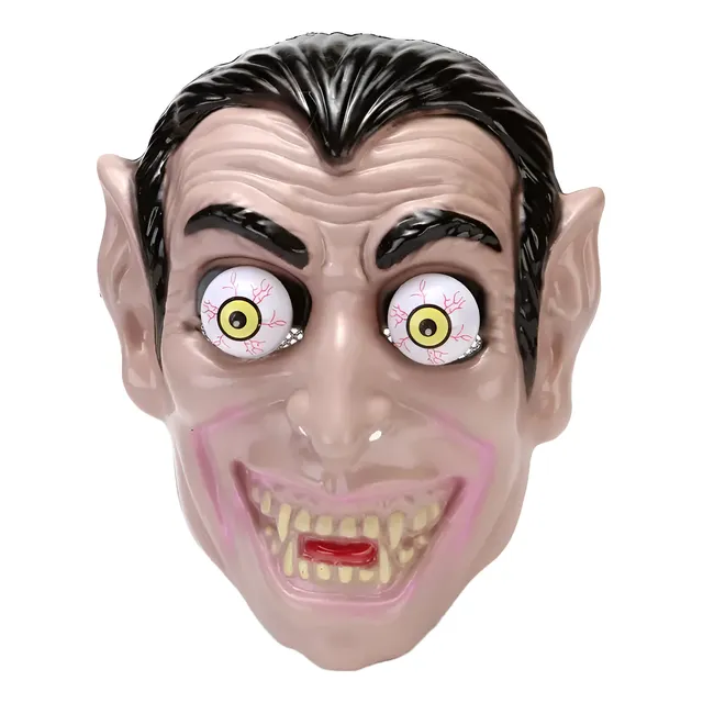 Máscara Vampiro Dracula Careta Ojos Locos Halloween Disfraz