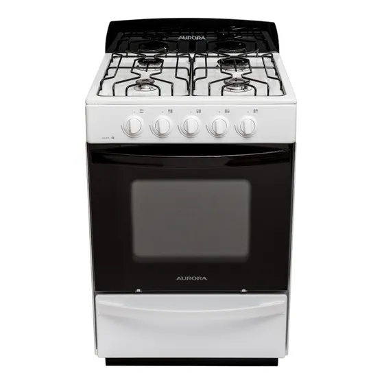Cocina Aurora Argenta 4 Blanca Puerta Con Visor 68l Color Blanco Tipo de conexión Gas natural