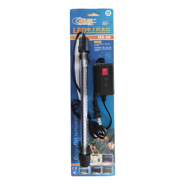 Lampara Led Sumergible De 28cm Para Acuarios.9 Combinaciones
