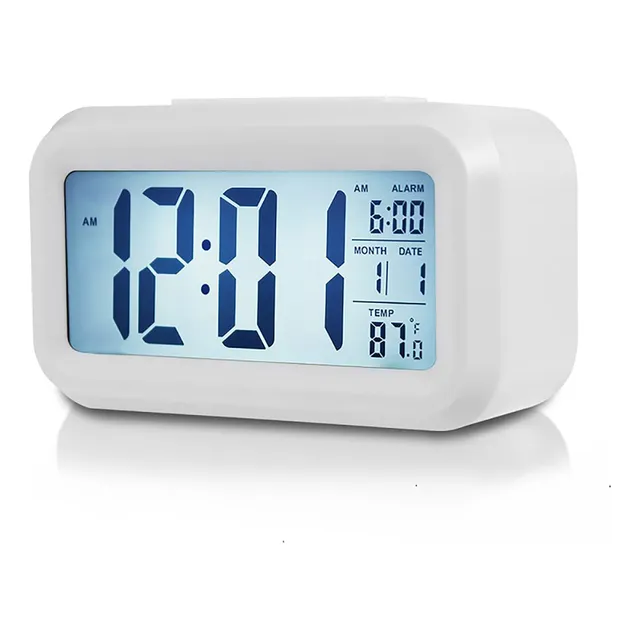 Reloj Despertador Digital Inteligente Viaje Funciona Bateria