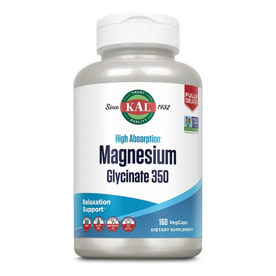 Cápsulas De Glicinato De Magnesio Kal, Magnesio B Totalmente