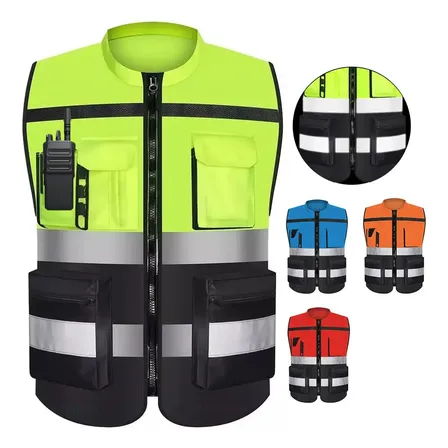 Chaleco Reflectante De Seguridad Industrial Alta Visibilidad