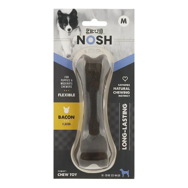 Hueso Flexible Cachorro Tocino Talla M Zeus Nosh