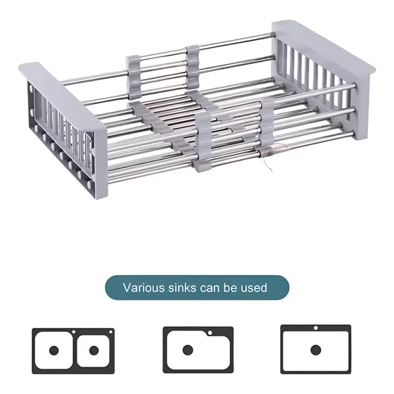 Cesta Escurridor Ajustable Para Fregadero