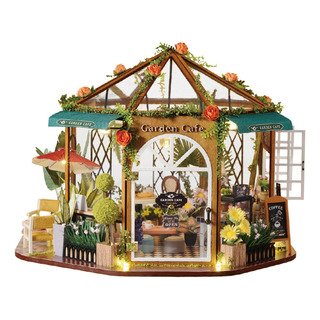 1/24 Diy Casa De Muñecas En Miniatura De Madera Cafetería 1/24 Diy Casa De Muñecas En Miniatura De Madera Cafetería