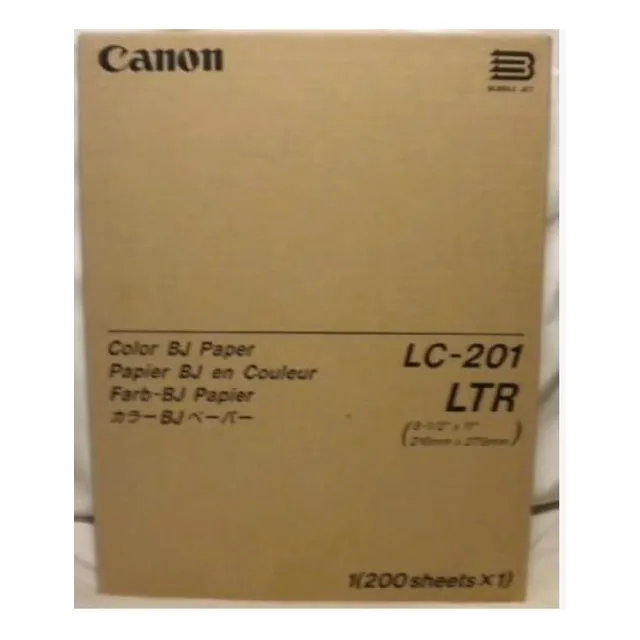 Canon Lc-201 Color Bj Papel. 200 Hojas. 8 1/2 X 11