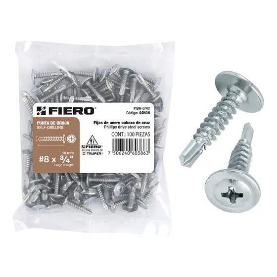 Pija Cabeza De Cruz Punta Broca 3/4'' Fiero 44646