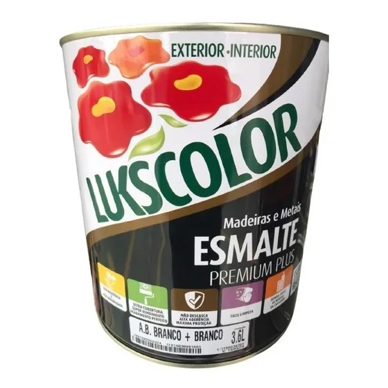 Tinta Esmalte Brilhante Solvente 3,6lts - Lukscolor Cores