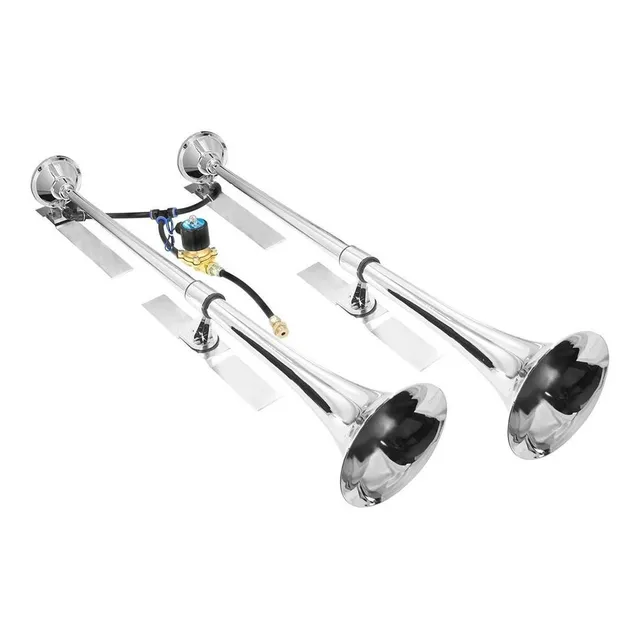 Kit 2 Buzina Marítima 1 Metro C/ Válvula De 1/2 E Suporte