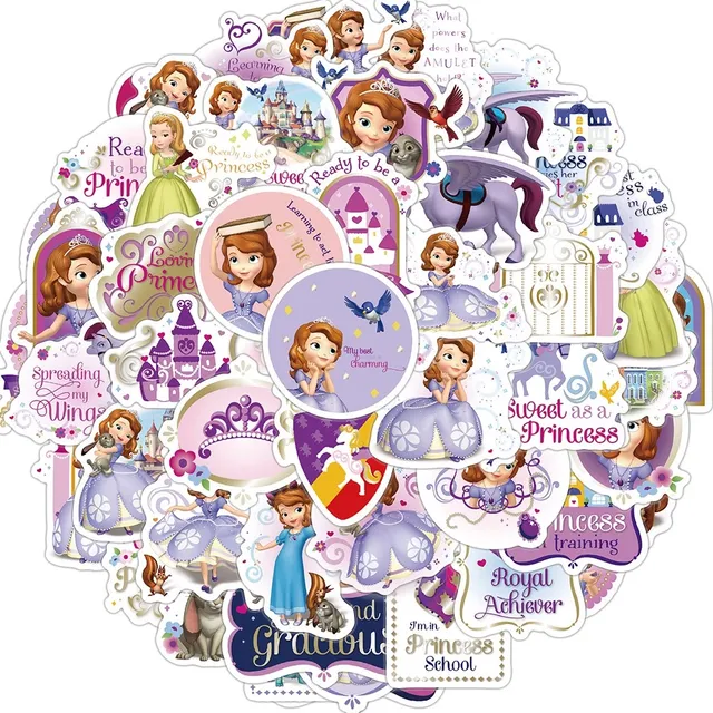 La Princesa Sofia - Set 50 Stickers / Calcomanías Adhesivas