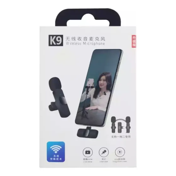 Microfono K9 Tipo Balita Lavalier Inalámbrico Tipo C Y Ios