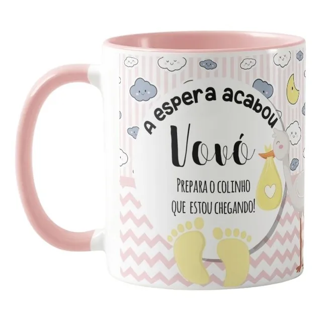 Caneca Gravidez Vovó Prepara O Colinho