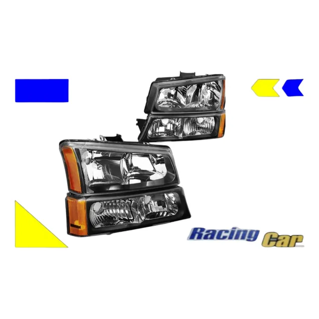 Set (jgo.) Faros Cocuyo Fondo Negro Silverado 04-06 Cod. 311