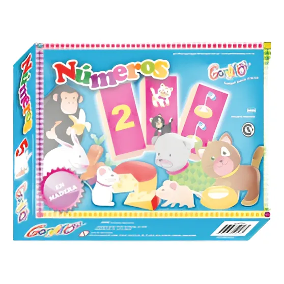 Juego De Asociación Puzzle Triple Los Numeros-mis Juguetes