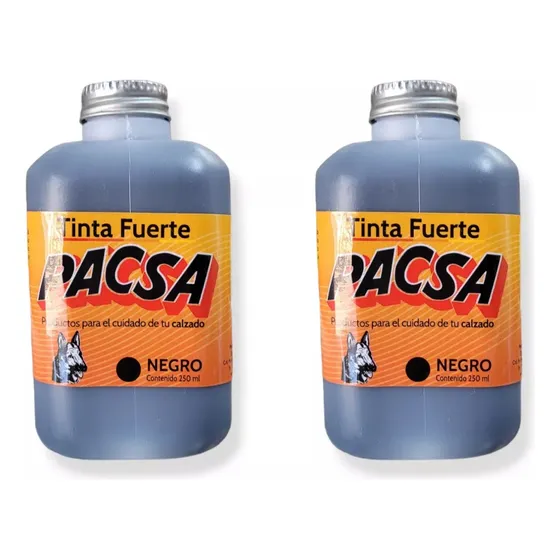 2 Tinta Fuerte Pacsa Para Calzado Varios Colores 250 Ml