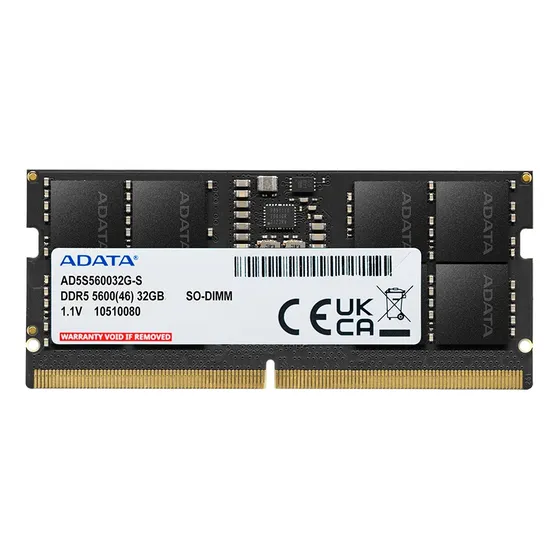 Memória Adata Ddr5 32gb ( 1 X 32gb ) 5600mhz Para Notebook