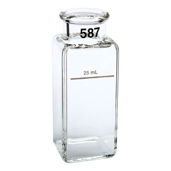 Celda De Vidrio Cuadrada 25ml De 1 Emparejada Pk/2 Hach