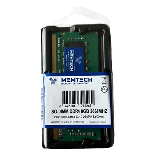 MemĂłria Ram 8gb Ddr4 3200mhz Memtech P/ Notebook MemĂłria Ram 8gb Ddr4 3200mhz Memtech P/ Notebook