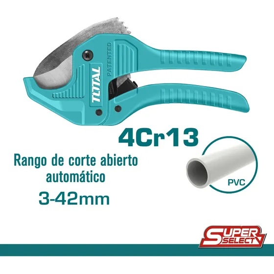 Corta Tubo Pcv De 3-42cm Marca Total