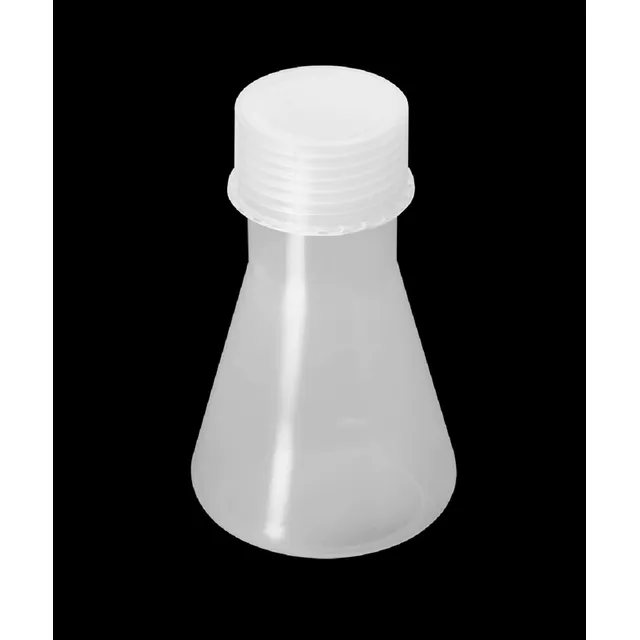 Erlenmeyer Plasti Cuelloancho De 250ml Grad Tapa Rosca En Pp