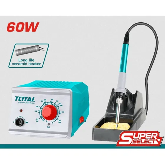 Estacion De Soldadura Cautín Estaño 60w 110v Total Tools