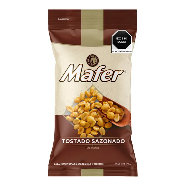 Cacahuate Mafer Tostado Sazonado 170g