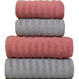 Banho Conforto Jogo De Toalhas Fio Penteado Gigante Macias 4 Peças - Soft