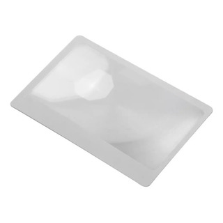1 Lupa De Emergencia Fresnel Tamaño Tarjeta Cartera 1 Lupa De Emergencia Fresnel Tamaño Tarjeta Cartera