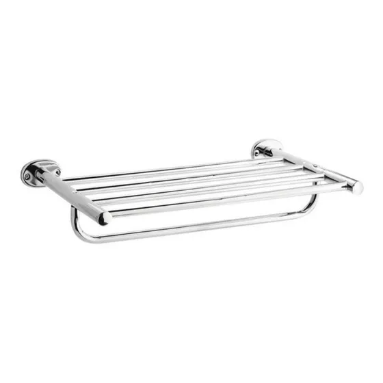 Repisa 1 Nivel Para Baño Cromado/ Metal