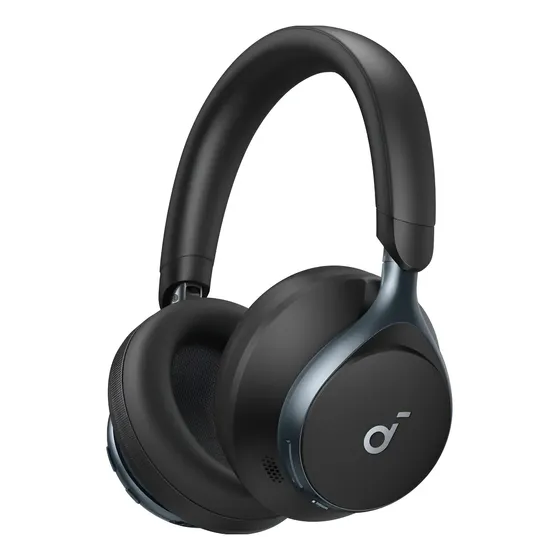 Audífonos soundcore Space One, Inalámbricos, Bluetooth, Cancelación de Ruido Activa, Bluetooth 5.3, Sonido Hi-Res inalámbrico, Autonomía de 40h con ANC, 55h sin ANC, Color Negro