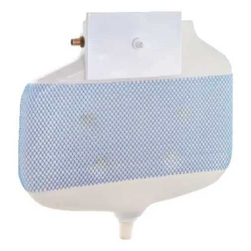 Deposito Inodoro Embutir Chato Boton Y Tapa Pvc Pared 10cm