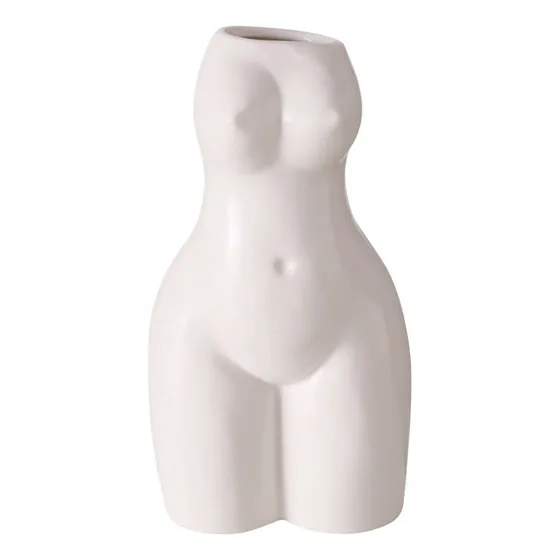 Cuerpo Curva Modernista Esmalte Blanco Mate Liso