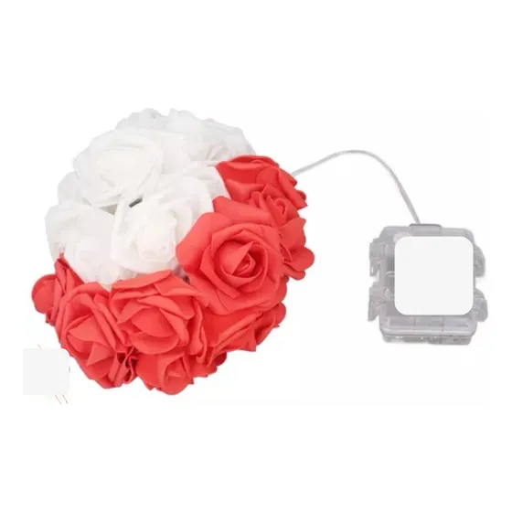 Serie  Rosas Artificiales Con Luz Led