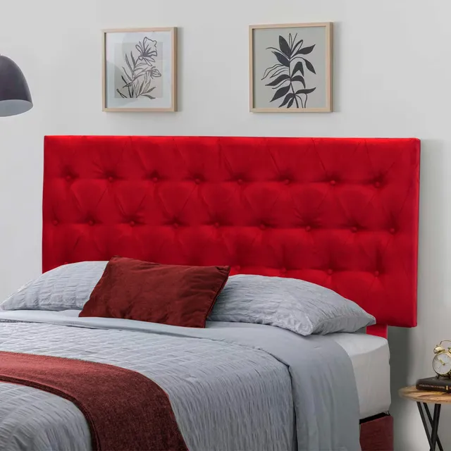 Cabecera Matrimonial De Madera Capitonada Moderno Para Cama